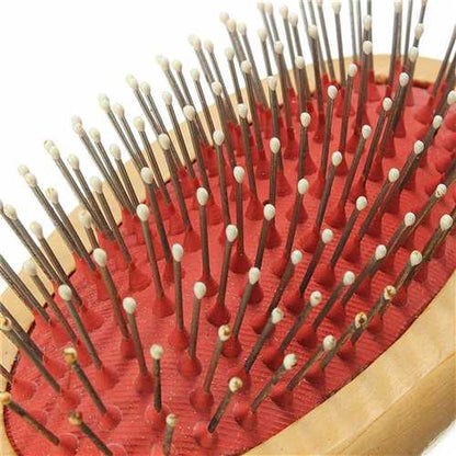Double-Sided Wooden Dog Grooming Brush